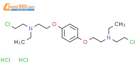 Ethanamine 2 2 1 4 Phenylenebis Oxy Bis N 2 Chloroethyl N Ethyl