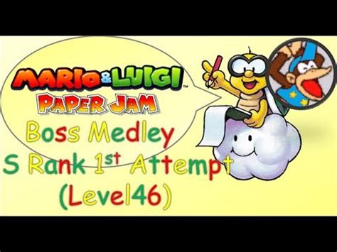 Mario And Luigi Paper Jam Boss Medley S Rank 1st Attempt Level46