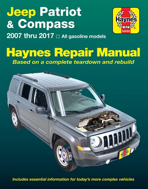 Jeep Patriot 2007 2017 Haynes Repair Manuals And Guides