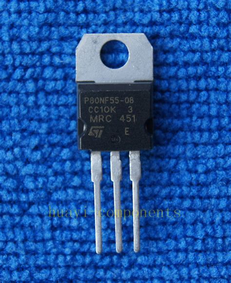 5pcs STP80NF55 08 STP80NF55 P80NF55 08 IC TO 220 EBay