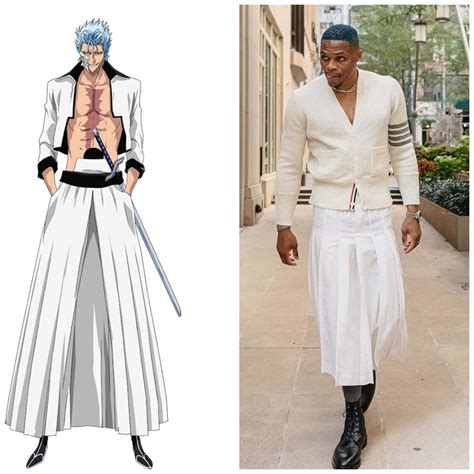 Russell Westbrook latest fashion pics giving me Grimmjow vibes : bleach