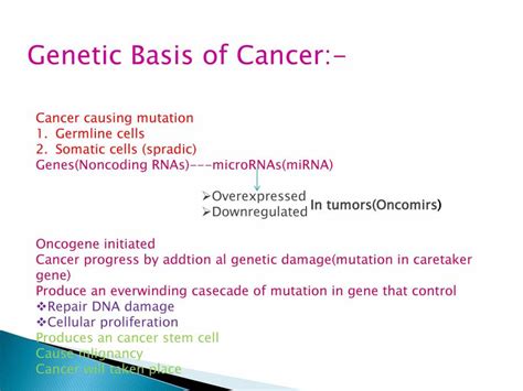 Cancer Genetics Powerpoint Slides Learnpick India