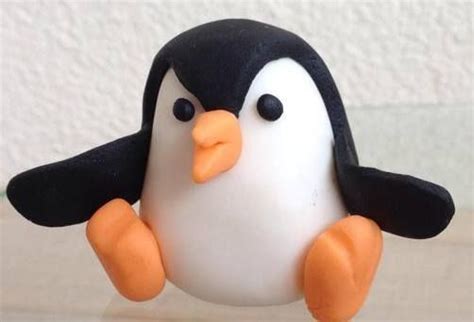 Pinguin Topper Van Fondant Voor Op Een Taart Penguin Cake Toppers