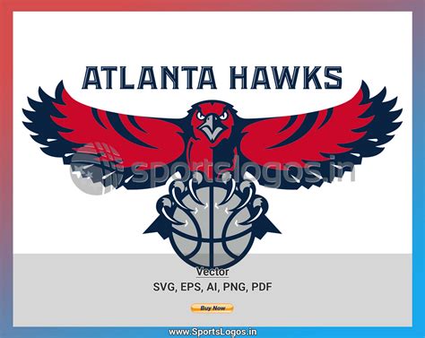 Atlanta Hawks Basketball Sports Vector Svg Logo In Formats