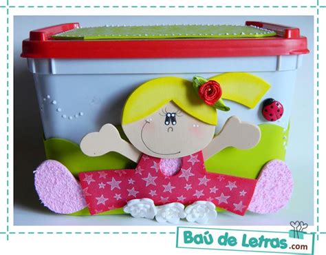 BAÚ DE LETRAS E v a e Scrapbook Toy chest Toys Scrapbook