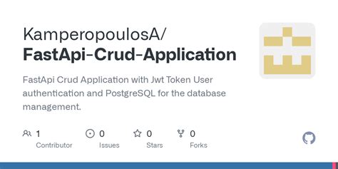 Github Kamperopoulosa Fastapi Crud Application Fastapi Crud Application With Jwt Token User