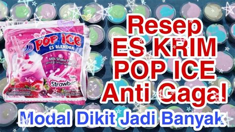 Resep Cara Membuat Ice Cream Pop Ice An Anti Gagal Aqila Bikin Es