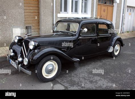 Citroen Traction Avant 15 Six Berline Vintage French Car From 1954 In