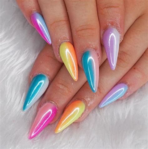 Beautiful Multi Colored Nails Designs For Summer The Glossychic