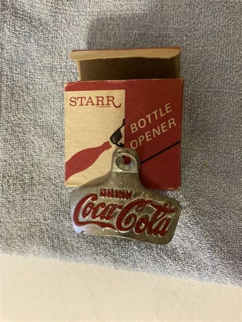 Starr X Vintage Coca Cola Stationary Bottle Opener Nos Still In Box