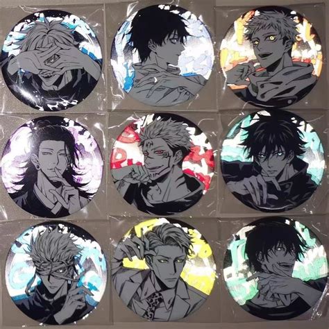 Anime Jujutsu Kaisen Gojo Satoru Geto Suguru Manga Badge Button Brooch