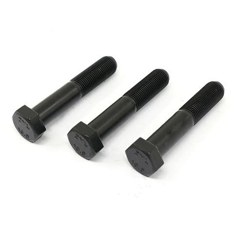 DIN931 Grade 10 9 Black High Tensile Hex Head Bolts Featured Image