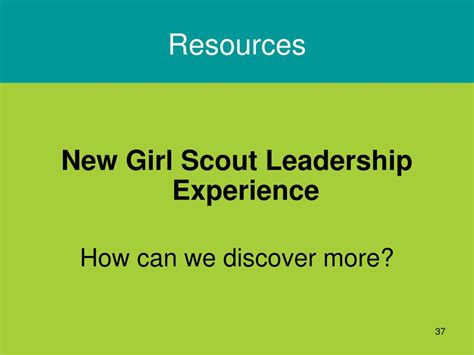 Ppt New Girl Scout Leadership Experience Powerpoint Presentation