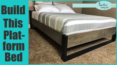 How To Build A Modern Platform Bed Easy Diy Video Youtube