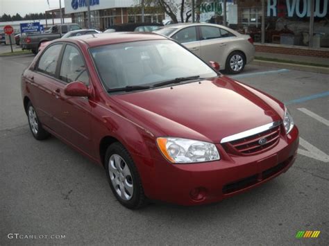 2006 Radiant Red Kia Spectra Ex Sedan 55875063 Car