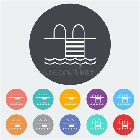 Pool Flat Icon Stock Vector Illustration Of Healthy 93393287