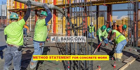 Method Statement For Concrete Work