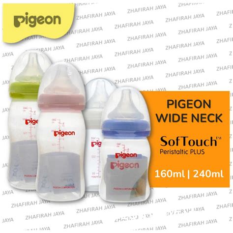 Jual Botol Susu Pigeon Wide Neck Ml Ml Dot Nipple Peristaltic