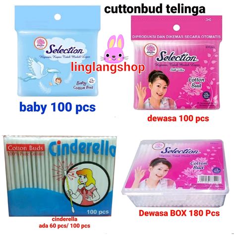 Jual SELECTION Dewasa Baby Cinderella 60 100 180 Pcs Box Cotton