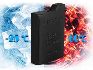 OSTENT Alta Capacidad Calidad Real 1800mAh 3 6V Recargable Batería