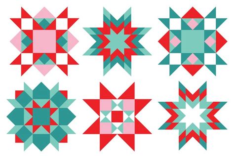 Free Christmas Quilt Block Clip Art - Hey, Let's Make Stuff