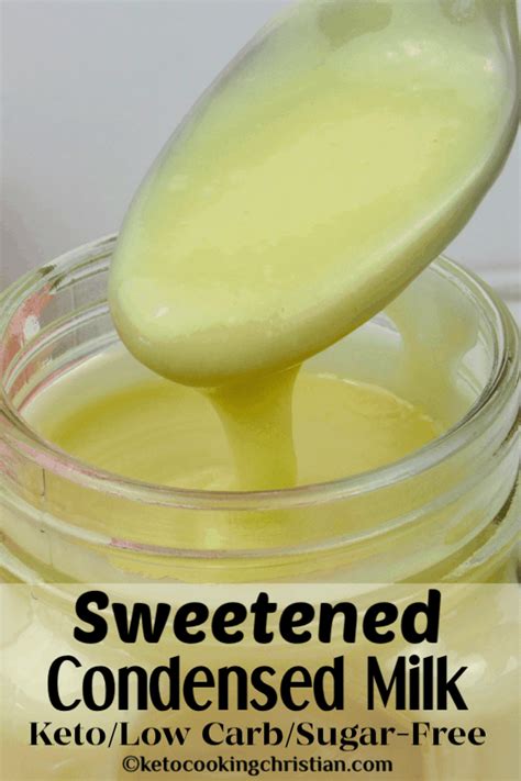 Sugar Free Sweetened Condensed Milk Keto Low Carb Keto Cooking