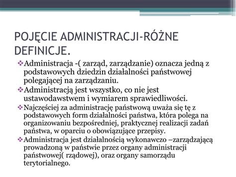 Ppt Prawne Formy Dzia Ania Administracji Publicznej Powerpoint