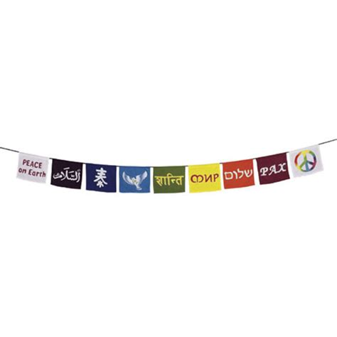 Rainbow Peace Flags Banner