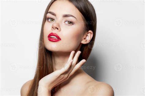 Woman with bare shoulders charming look 22260956 Stock Photo at Vecteezy