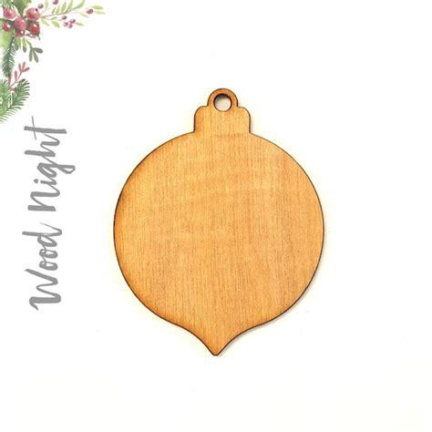 Blank Wooden Ornaments Etsy