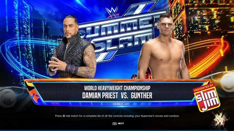 Damian Priest Vs Gunther World Heavyweight Championship Match At The