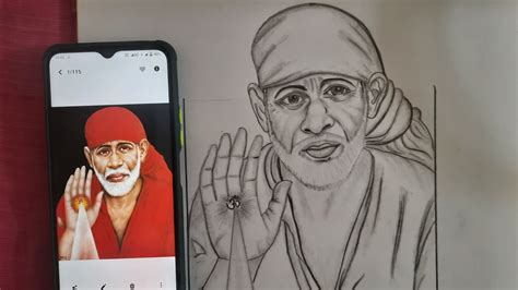 Sai Baba Drawing How To Draw Sai Baba Step By Step Full Sketch Dn