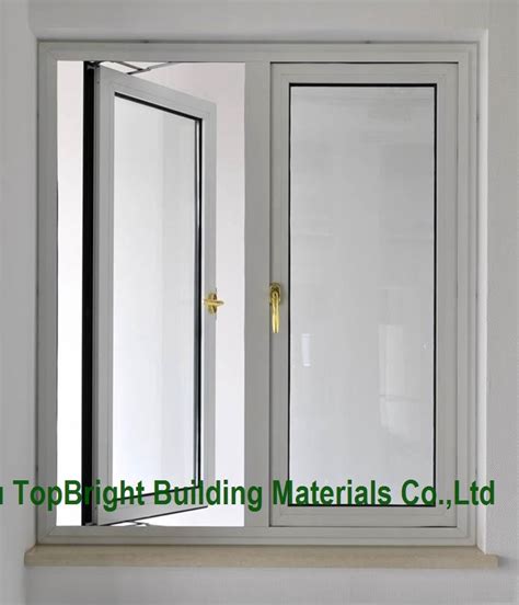 Modern Luorocarbon Coating Laminated Glass Aluminum Casement Window