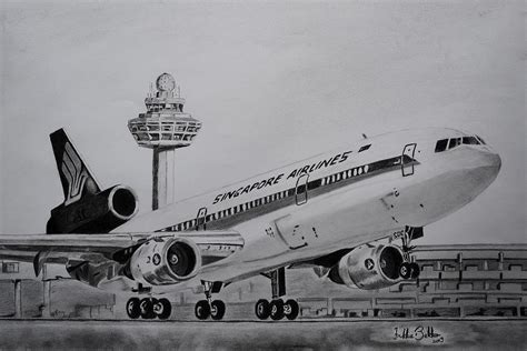 Dc 10 30 Drawing By Dr Frikkie Bekker