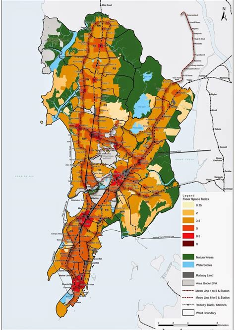 Mumbai CRZ mapa - CRZ mapa de Mumbai (Maharashtra - India)