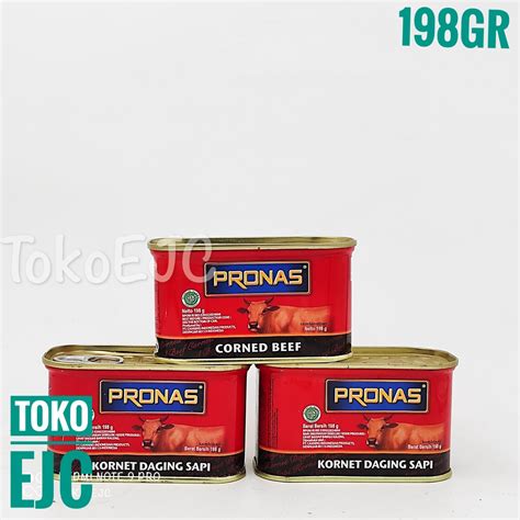 Pronas Kornet Daging Sapi Kornet Sapi Canned Meat 198gr Lazada Indonesia