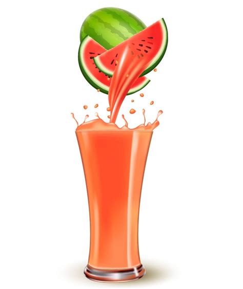 How To Draw A Watermelon And A Glass Of Juice In Adobe Illustrator