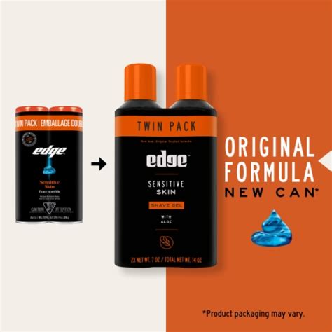 Edge Sensitive Skin Shave Gel For Men With Aloe Lubricants To