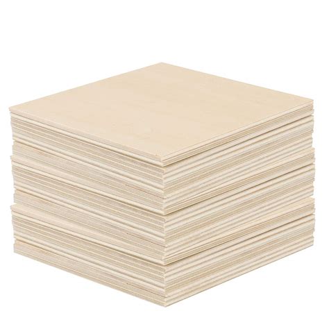 Buy Hakzeon 120 Pack 4 X 4 X 012 Inch Balsa Wood Sheets Unfinished