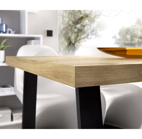 Mesa Comedor Fija Con Patas Met Licas Cm Aran Nordic