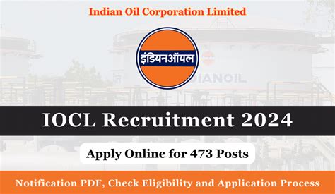 Iocl Recruitment Out Apply Form For Posts Notification Pdf