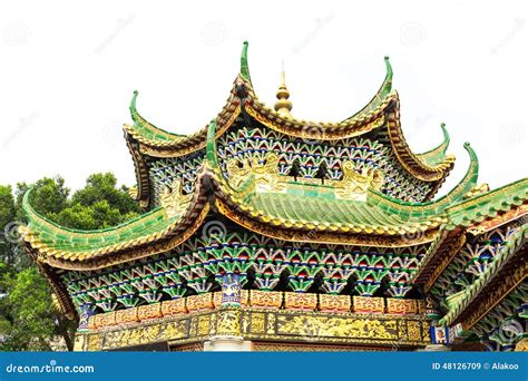 Traditional Chinese Roof Of Ancient House, East Asian Classical Roof In ...