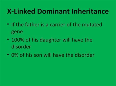 Sex Linked Inheritance PPT