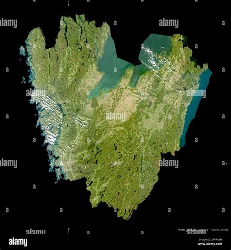 Vastra Gotaland County Of Sweden Sentinel 2 Satellite Imagery Shape