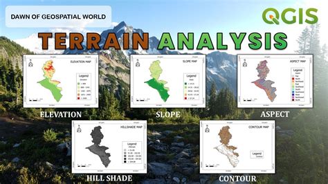 Slope Aspect Hillshade Contour From DEM Data Terrain Analysis In