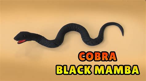 🔴 Diy How To Make Miniature Snake Cobra Black Mamba Polymer Clay