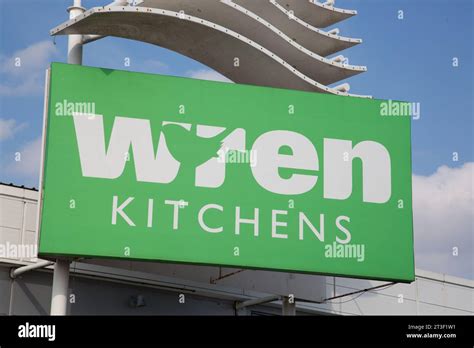 Wren Kitchens logo Stock Photo - Alamy