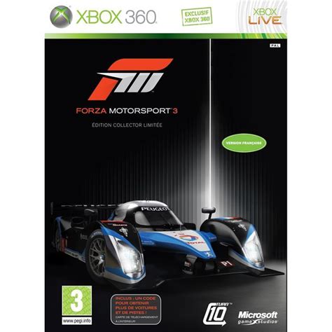 Forza Motorsport 3 Edition Limitée Jeu Xbox 360 Achat Vente Jeux Xbox 360 Forza Motorsport 3