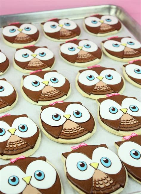 St Birthday Owl Cookie Favours Sweetopia