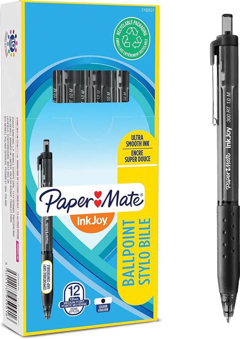 Paper Mate Inkjoy 300 Rectractable Ballpoint Pen Black • Colemans